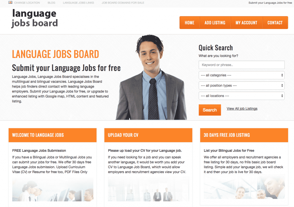 Job Board Website Design