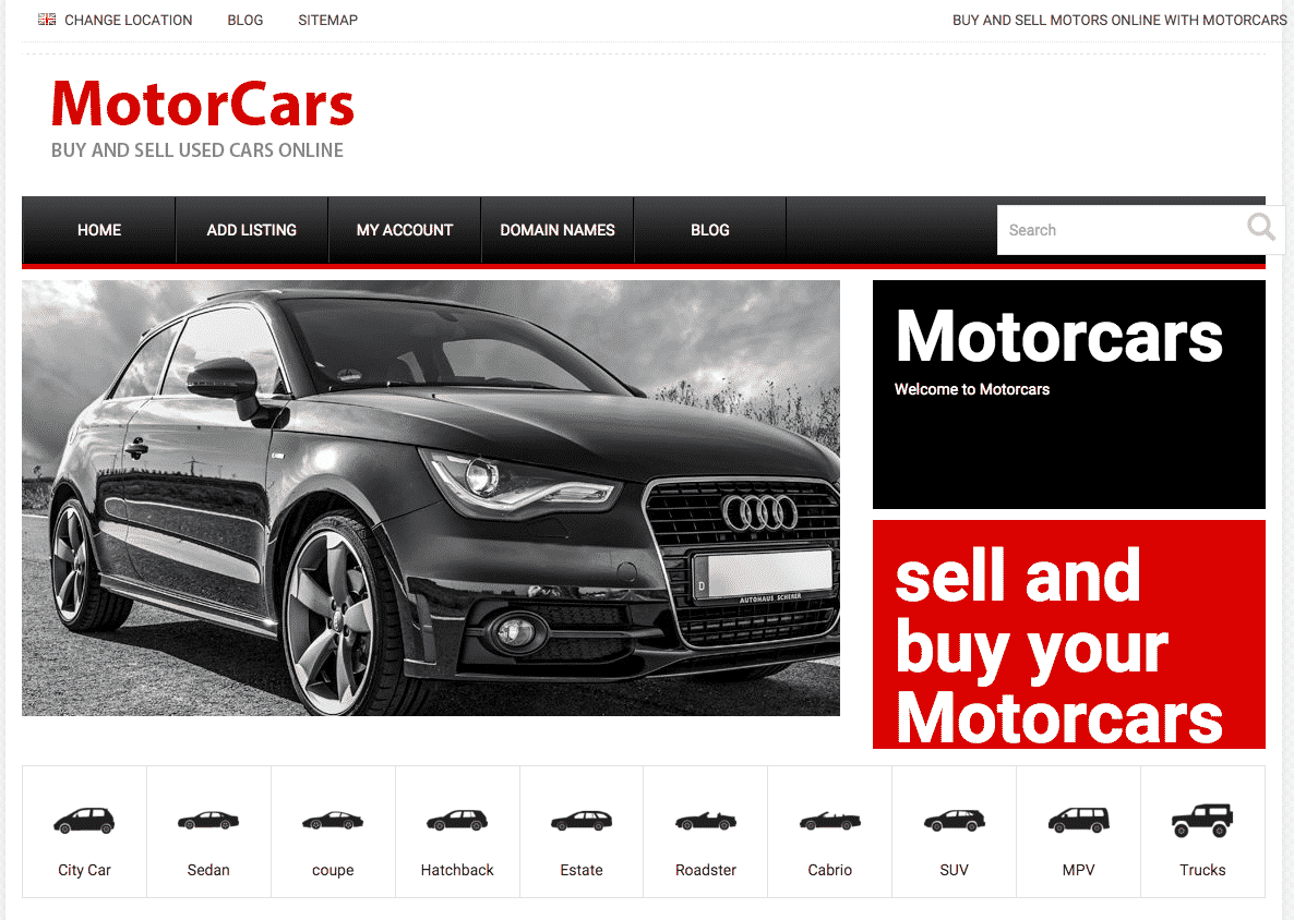 Affordable Website Design Ovingham 21 Motor Car Dealer Website